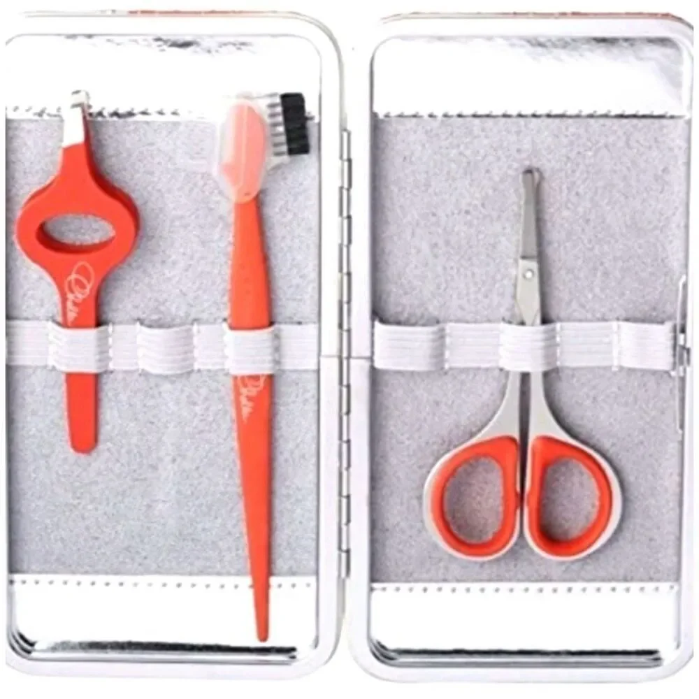 Chella Beautiful Eyebrow Tool Kit New Tweezers Scissors and Razor